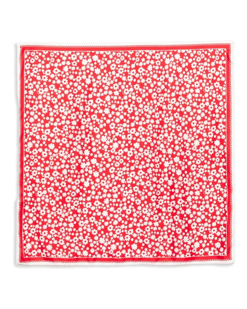 Marni Schal mit Blumen-Print - Rot Rot
