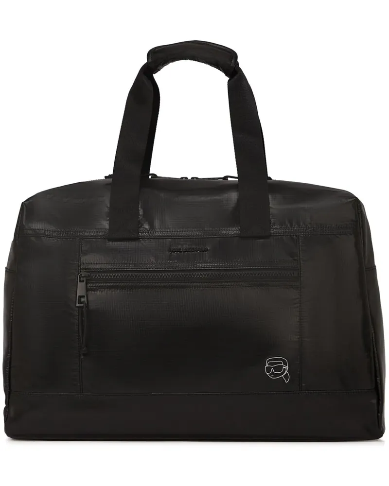 Karl Lagerfeld Ikonik Karl Reisetasche - Schwarz Schwarz