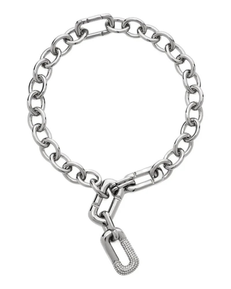 Marc Jacobs The Pop J Marc crystal-embellished necklace - Silber Silber
