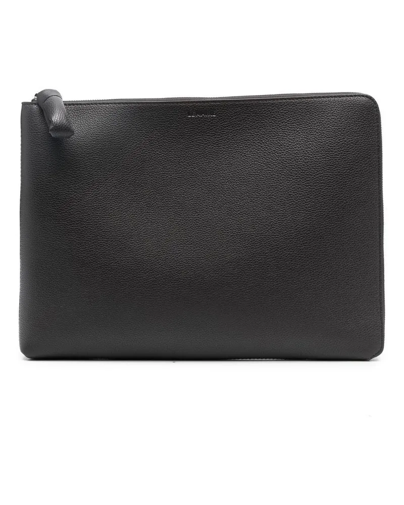 Christophe Lemaire Clutch mit Logo-Prägung - Braun Braun