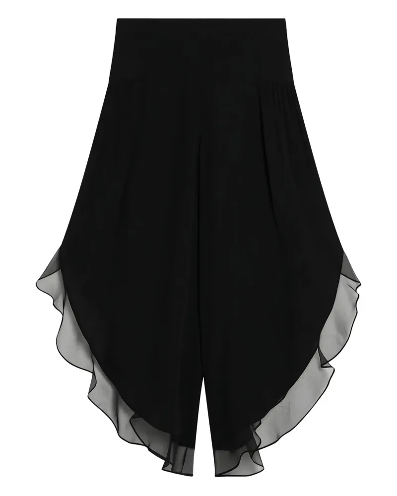 Valentino Garavani Georgette-Ballonhose - Schwarz Schwarz