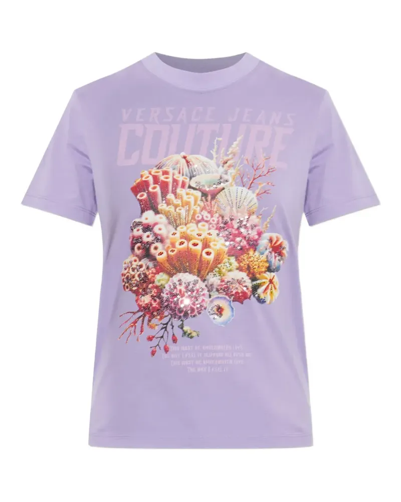 Versace Jeans printed graphic T-shirt - Violett Violett