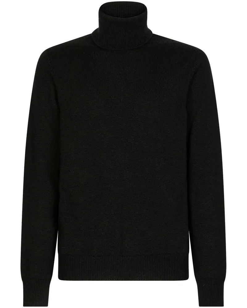 Dolce & Gabbana Kaschmirpullover mit Rollkragen - Schwarz Schwarz