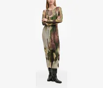 Langärmeliges Maxikleid - Braun
