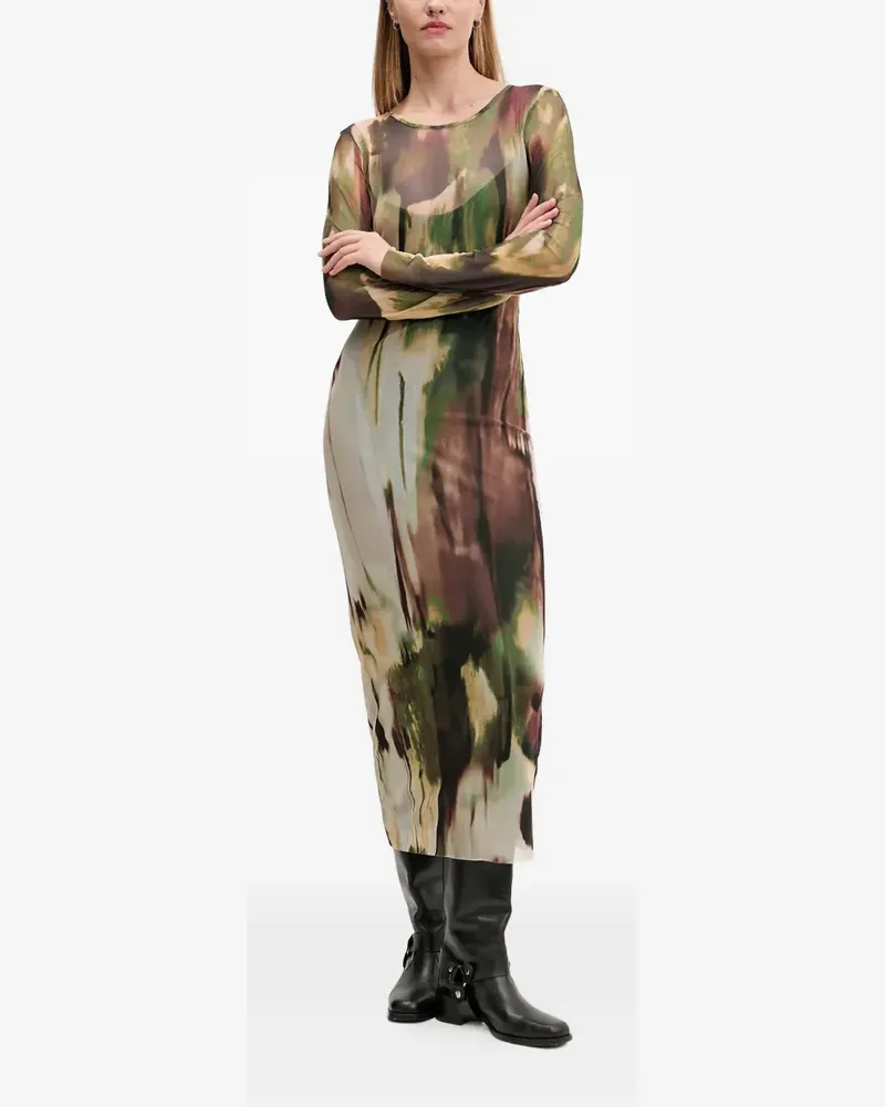 Desigual long-sleeve maxi dress - Braun Braun