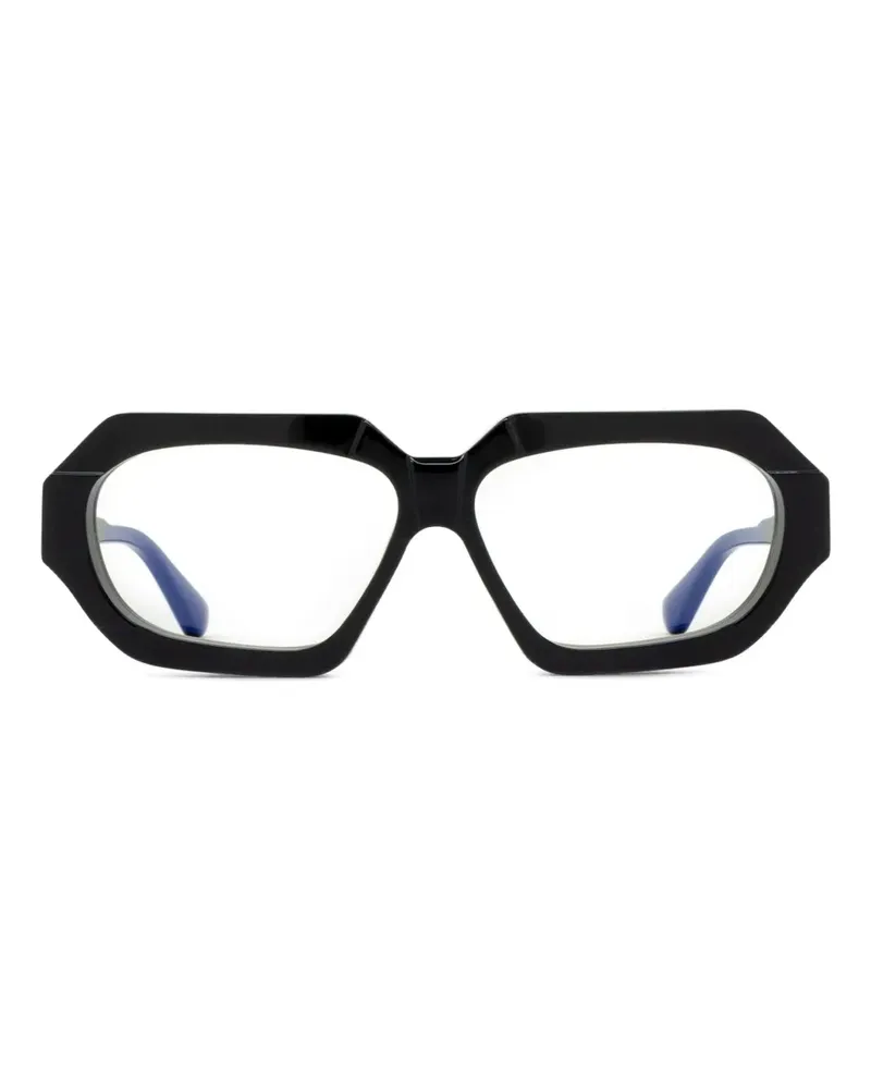 KUBORAUM K42 Brille mit geometrischem Gestell - Schwarz Schwarz