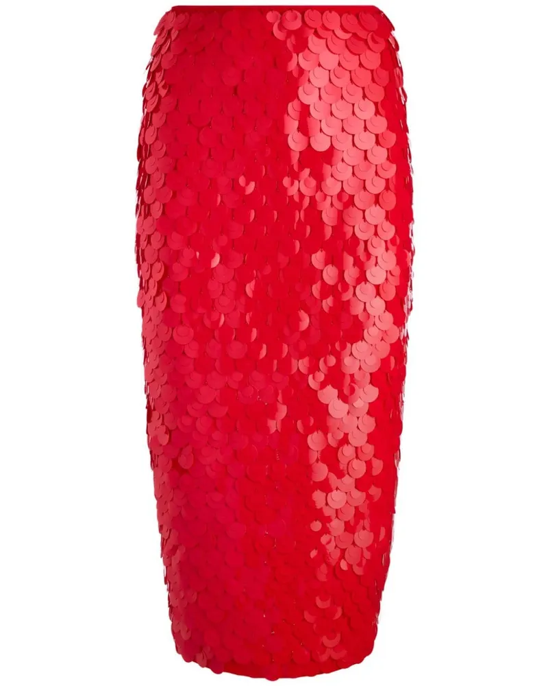 Alice + Olivia Rock mit Pailletten - Rot Rot