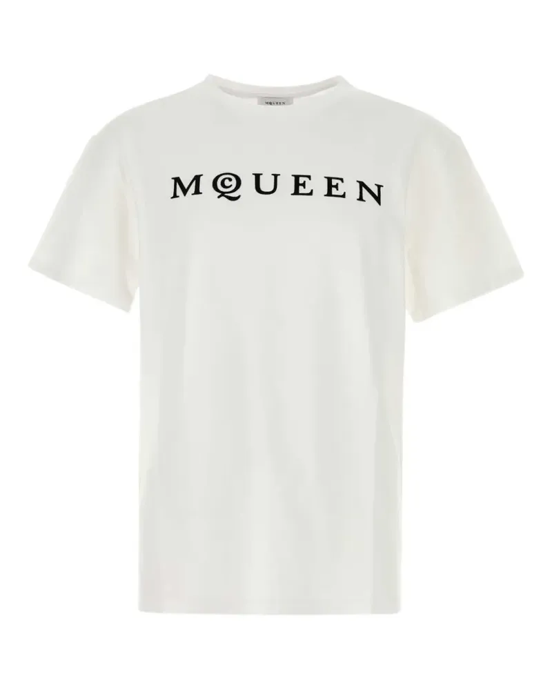 Alexander McQueen logo-print T-shirt - Weiß Weiß