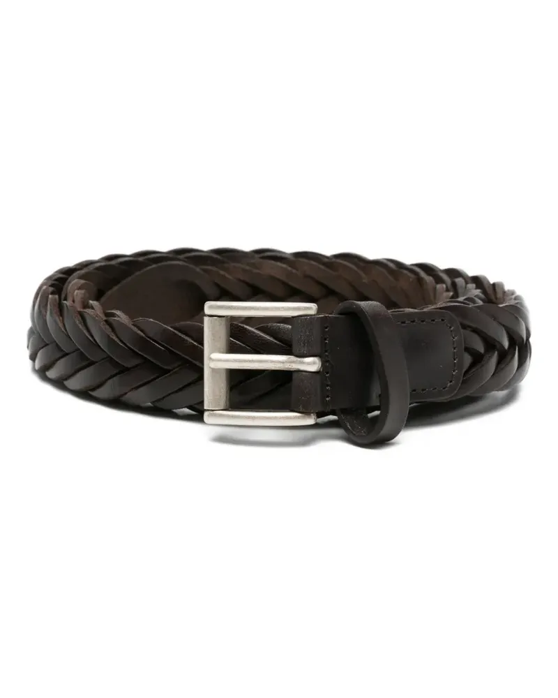 Anderson's braided leather belt - Braun Braun