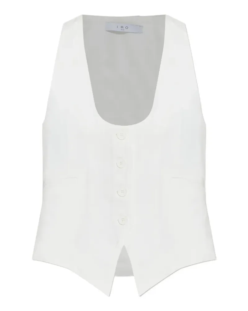 IRO buttoned halter-neck vest - Weiß Weiß