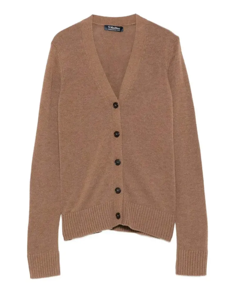 Max Mara Max Mara Cardigan mit V-Ausschnitt - Braun Braun
