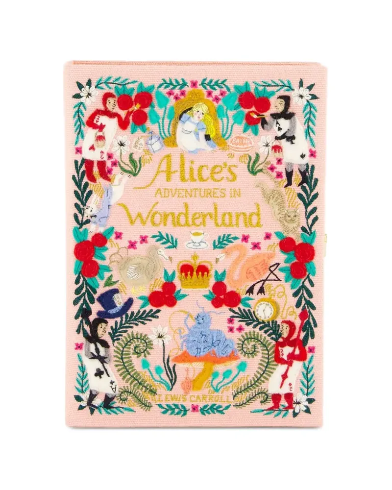 Olympia Le-Tan Alice's Adventures in Wonderland Clutch - Rosa Rosa