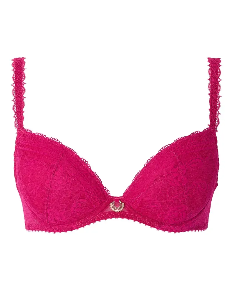 Aubade Ivresse Baroque Désir Push-up-BH mit Spitzenstickerei - Rosa Rosa