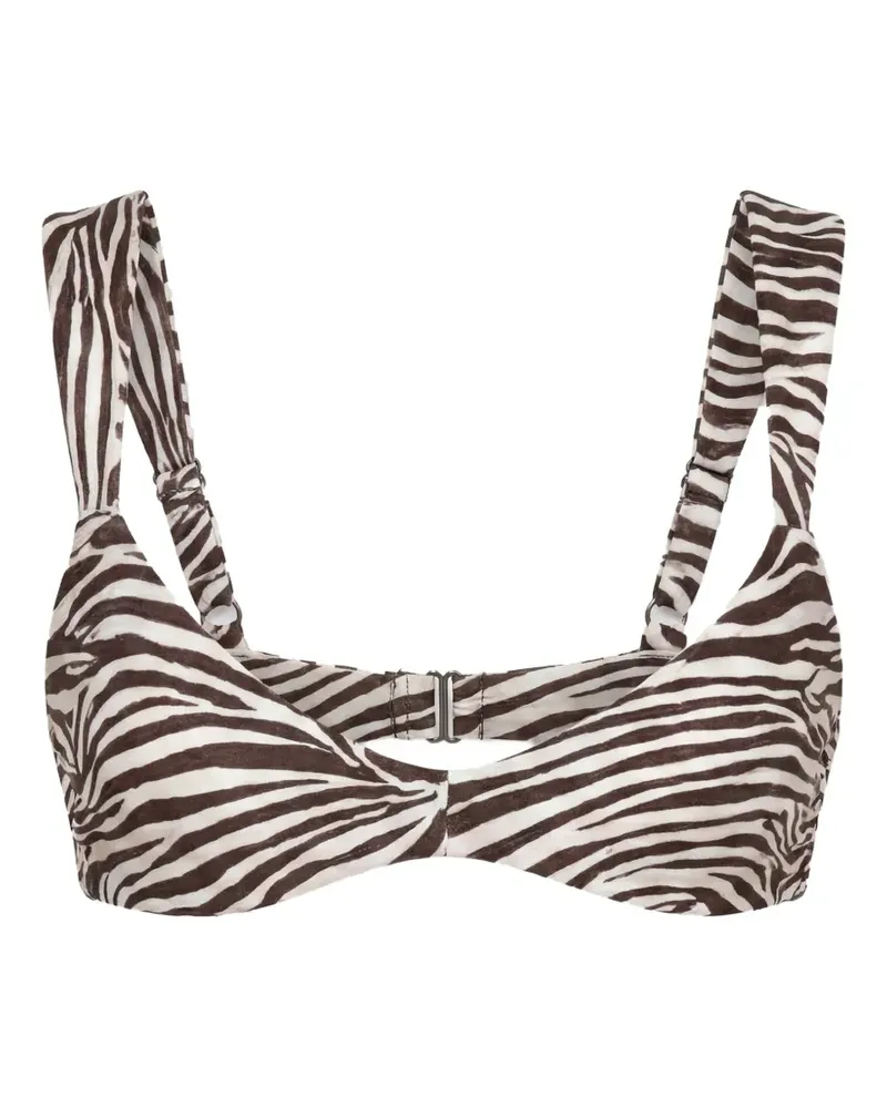 NICHOLAS Bridget balconette top - graphic zebra - Braun Braun