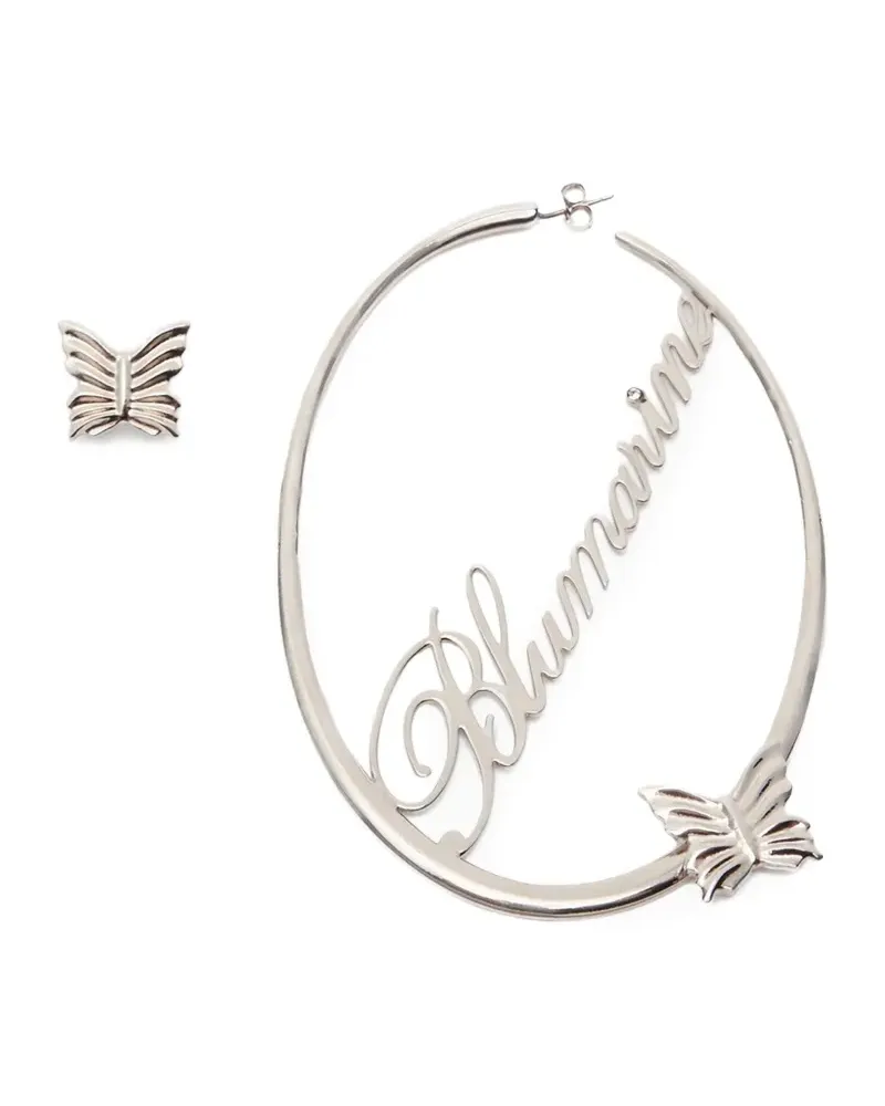 Blumarine Ohrringe mit Logo-Detail - Silber Silber