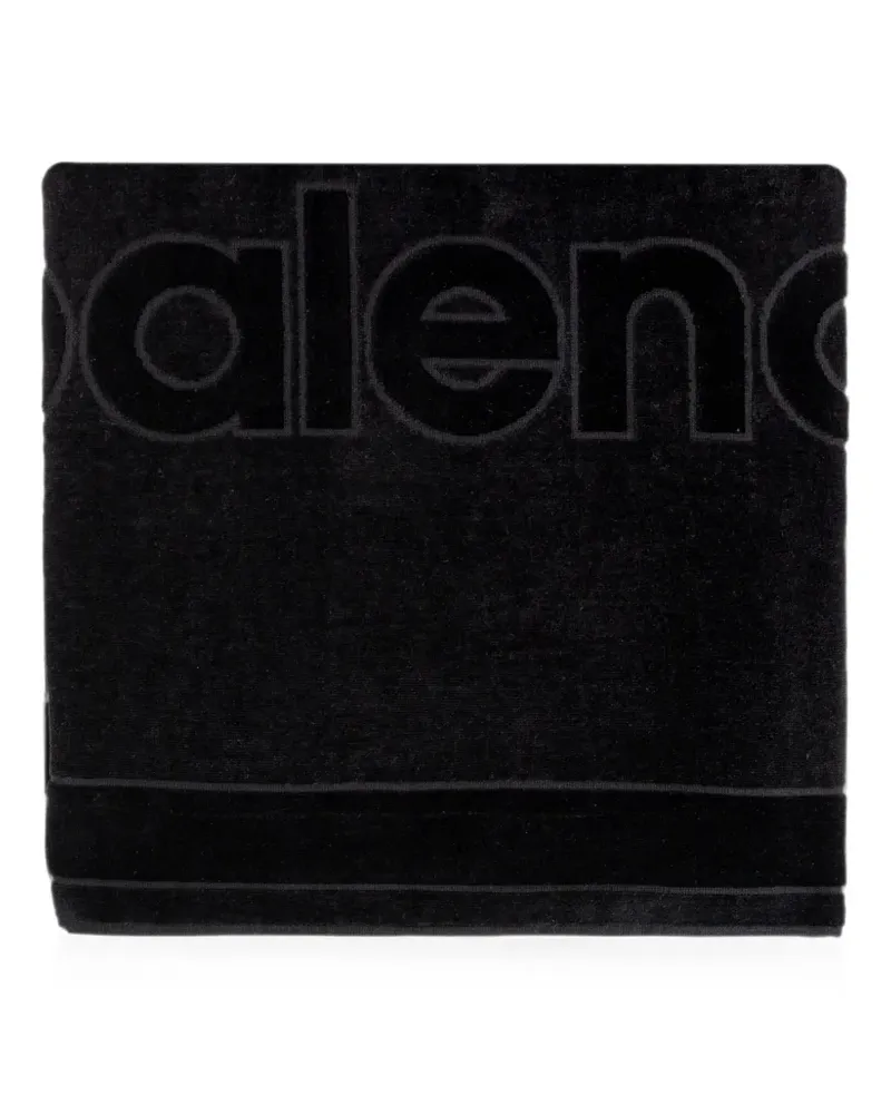 Balenciaga Techwear Badetuch in schwarz Schwarz