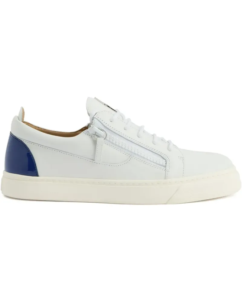 Giuseppe Zanotti Frankie Sneakers mit Reißverschluss - Weiß Weiß