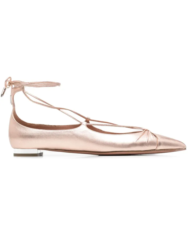 Aquazzura Ballerinas aus Leder - Rosa Rosa