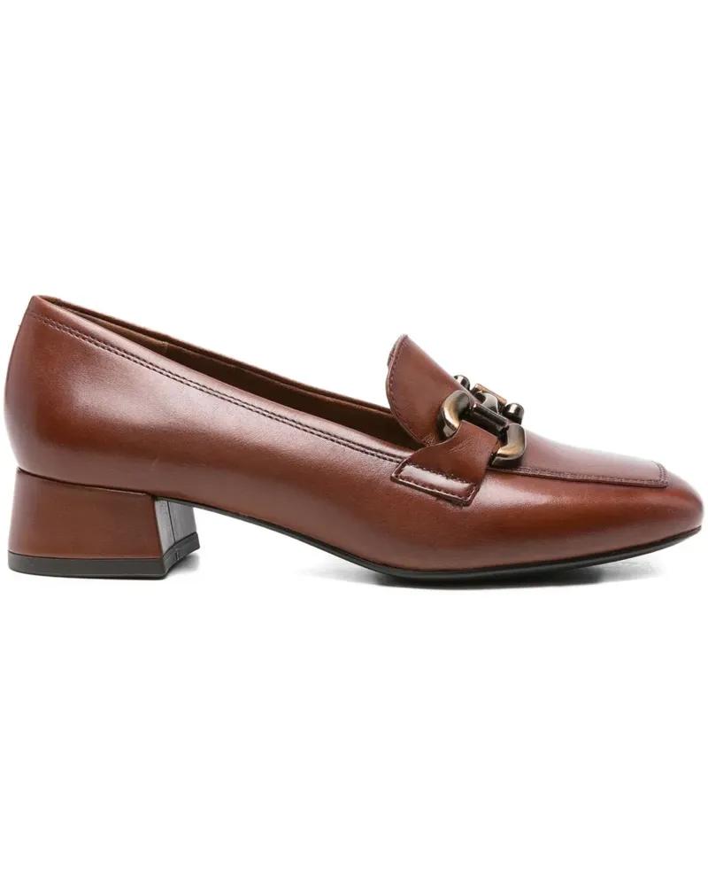 Tamaris Trotteurs Loafer mit Blockabsatz 35mm - Braun Braun