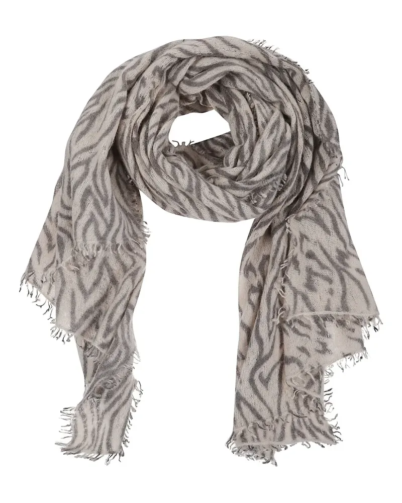 Mala Alisha Willow fringed scarf - Nude Nude