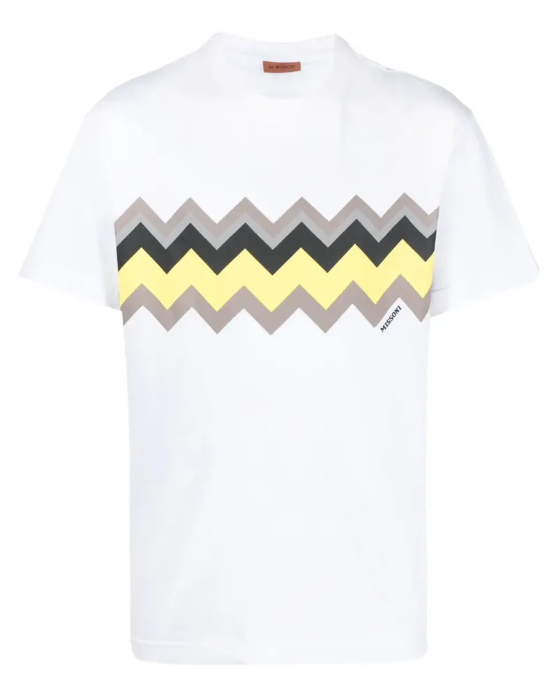 Missoni T-Shirt mit grafischem Print - Weiß Weiß