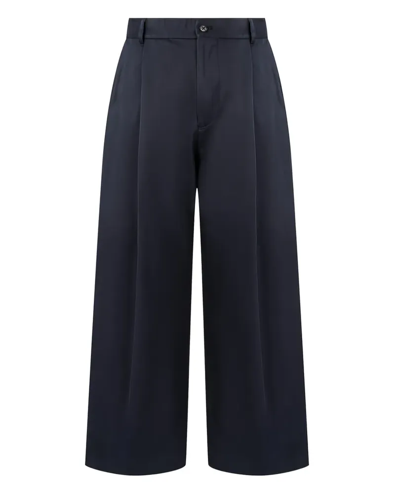 ManOnTheBoon Weite Hose mit Biesendetail - Blau Blau