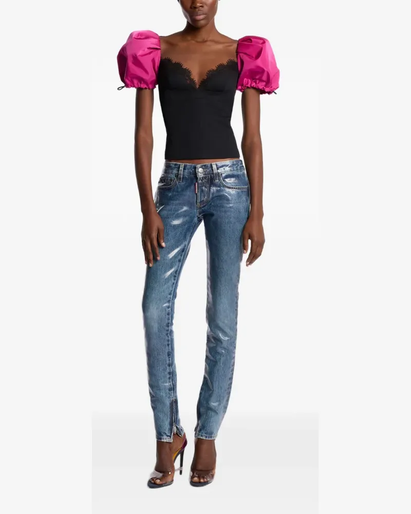 Dsquared2 Skinny Jeans in Ice-Wash-Optik - Blau Blau