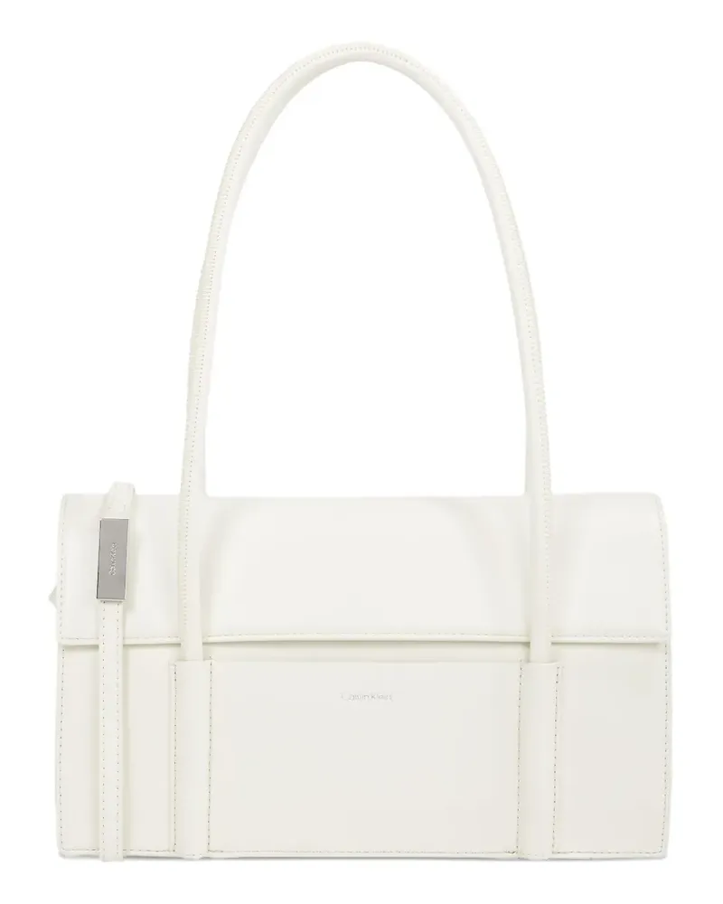 Calvin Klein Schultertasche mit Klappe - Weiß Weiß