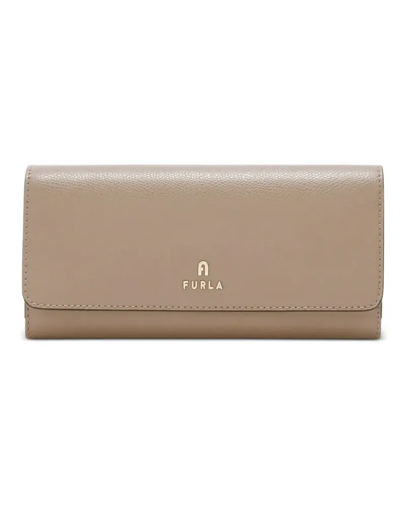 Furla Portemonnaie mit Logo-Schild - Braun Braun
