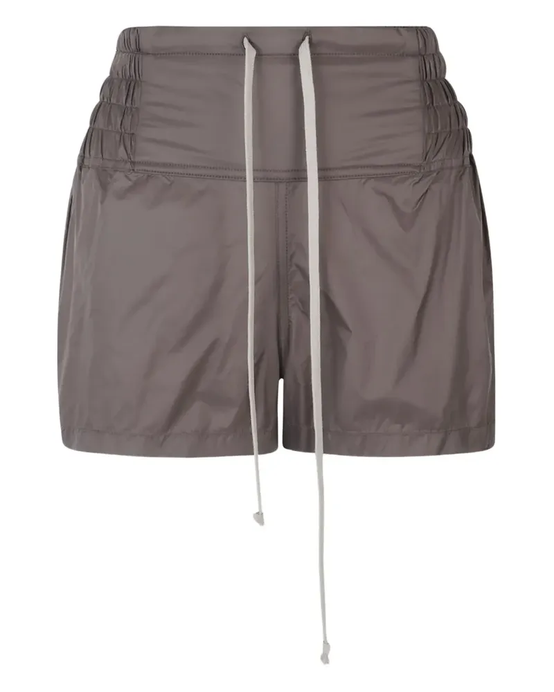 Rick Owens ruched boxing shorts - Grau Grau