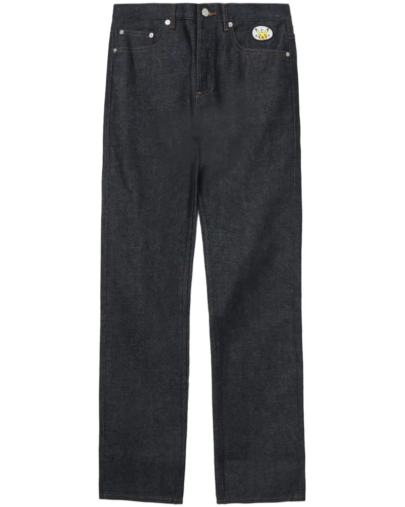 A.P.C. x Pokemon New Standard Straight-Leg-Jeans Grau