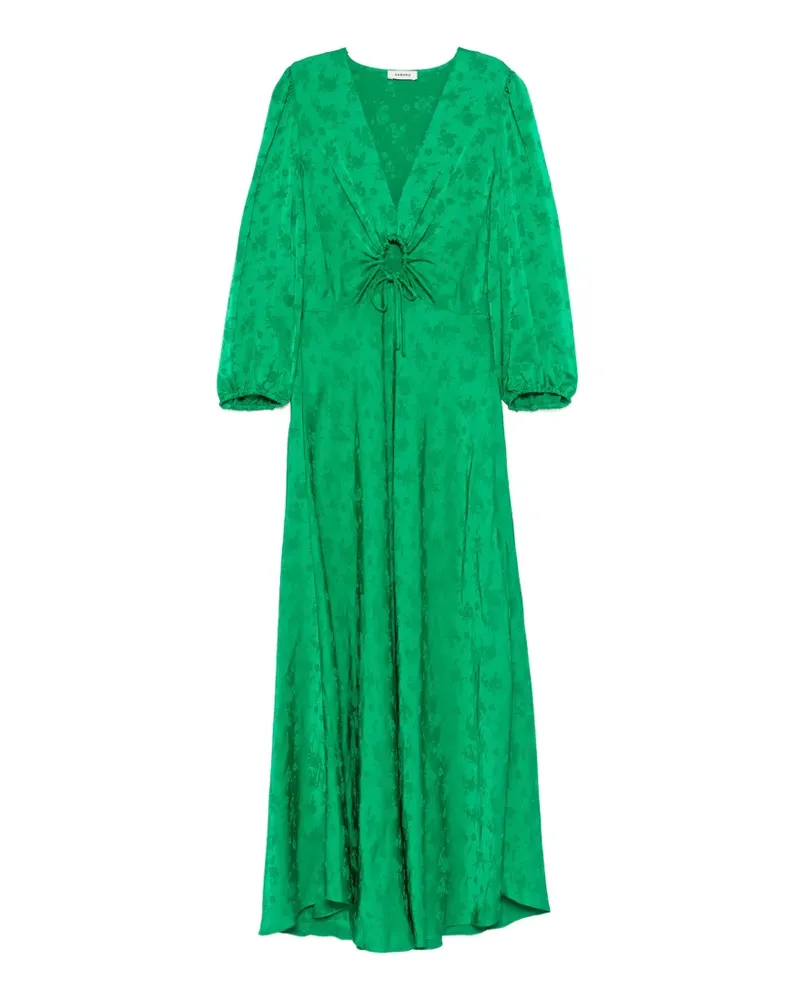 Sandro Aura floral tie-detail dress - Grün Grün
