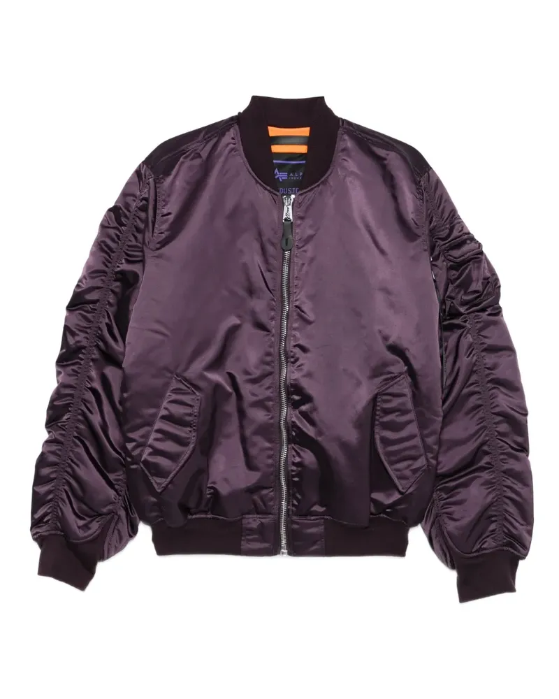 Alpha Industries MA-1 UV Jacke mit Reißverschluss - Violett Violett
