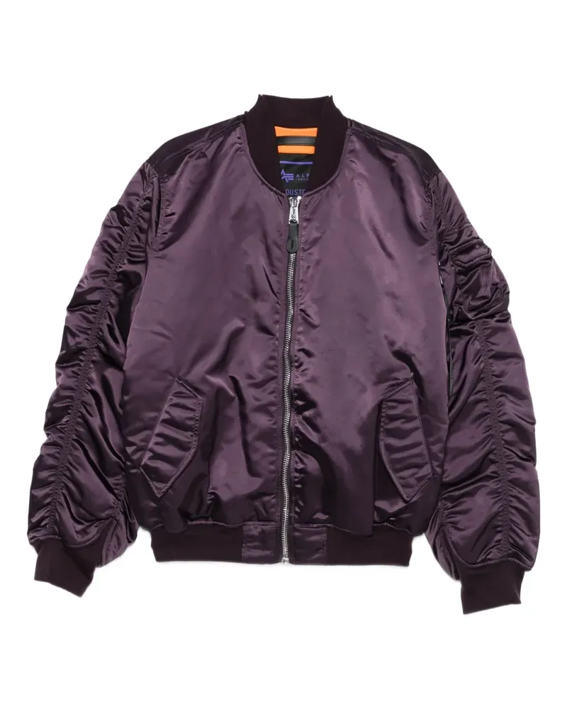 Alpha Industries MA-1 UV Jacke mit Reißverschluss - Violett Violett