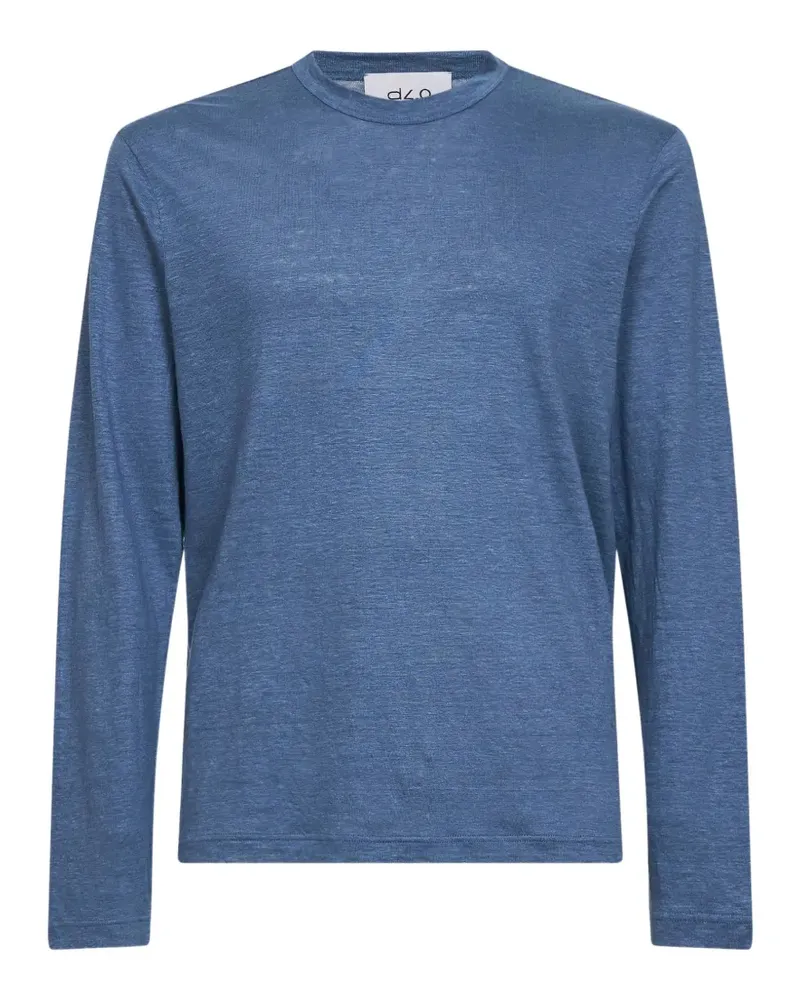 D4.0 round-neck long-sleeves top - Blau Blau