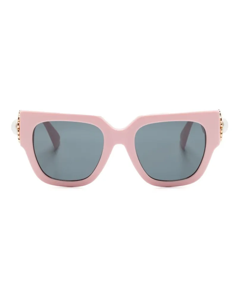 Moschino Mos 153S Sonnenbrille mit eckigem Gestell Rosa