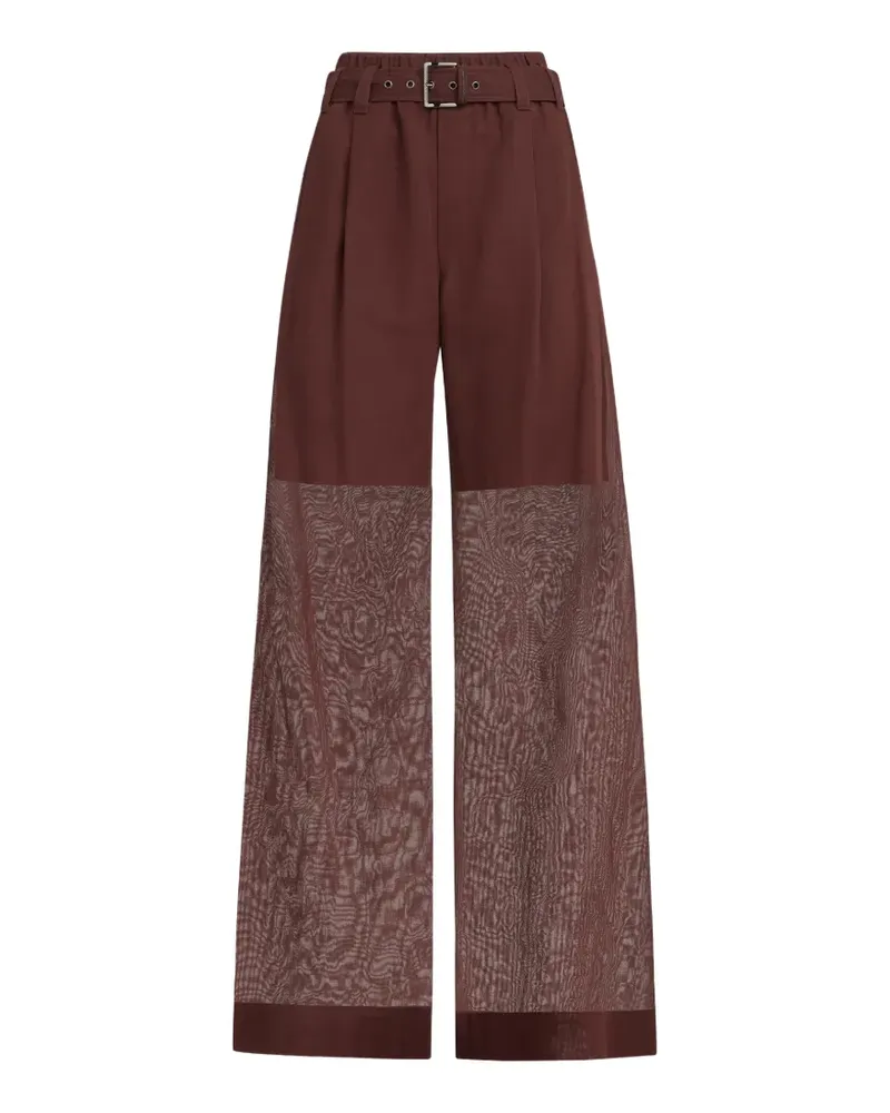 Brunello Cucinelli belted palazzo pants - Rot Rot