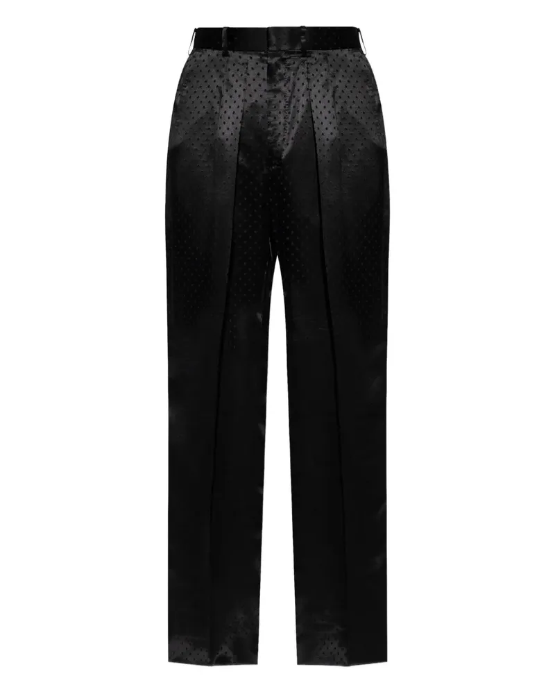 Tom Ford polka dot-pattern trousers - Schwarz Schwarz