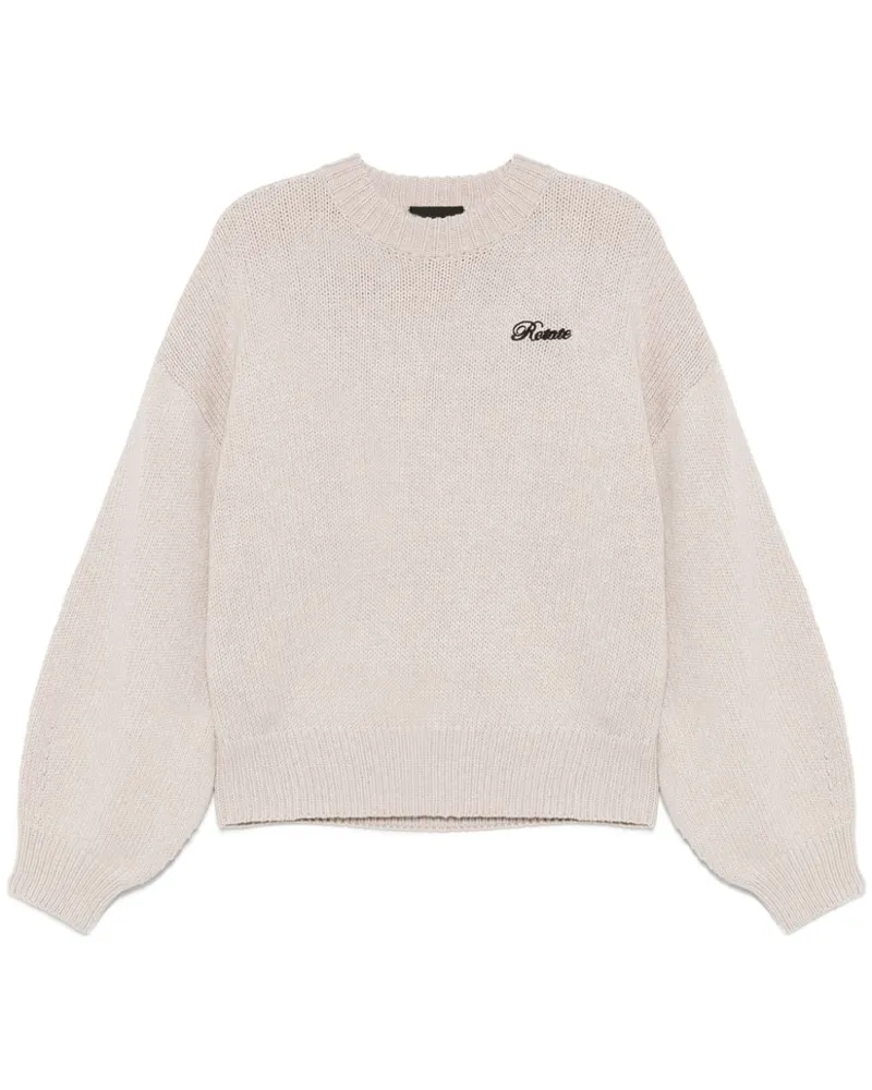ROTATE Birger Christensen Gerippter Pullover - Nude Nude