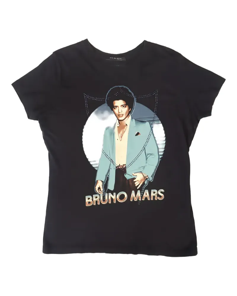 HTC Hollywood Trading Company Bruno Mars T-Shirt mit Logo - Schwarz Schwarz