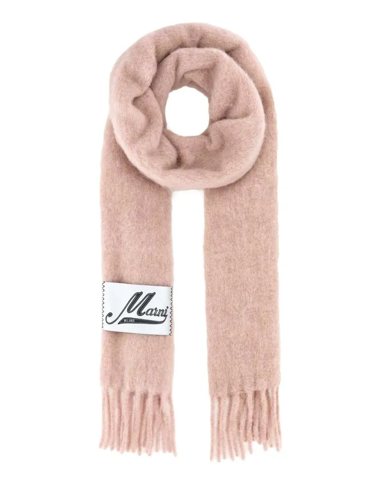 Marni Schal mit Fransen - Rosa Rosa
