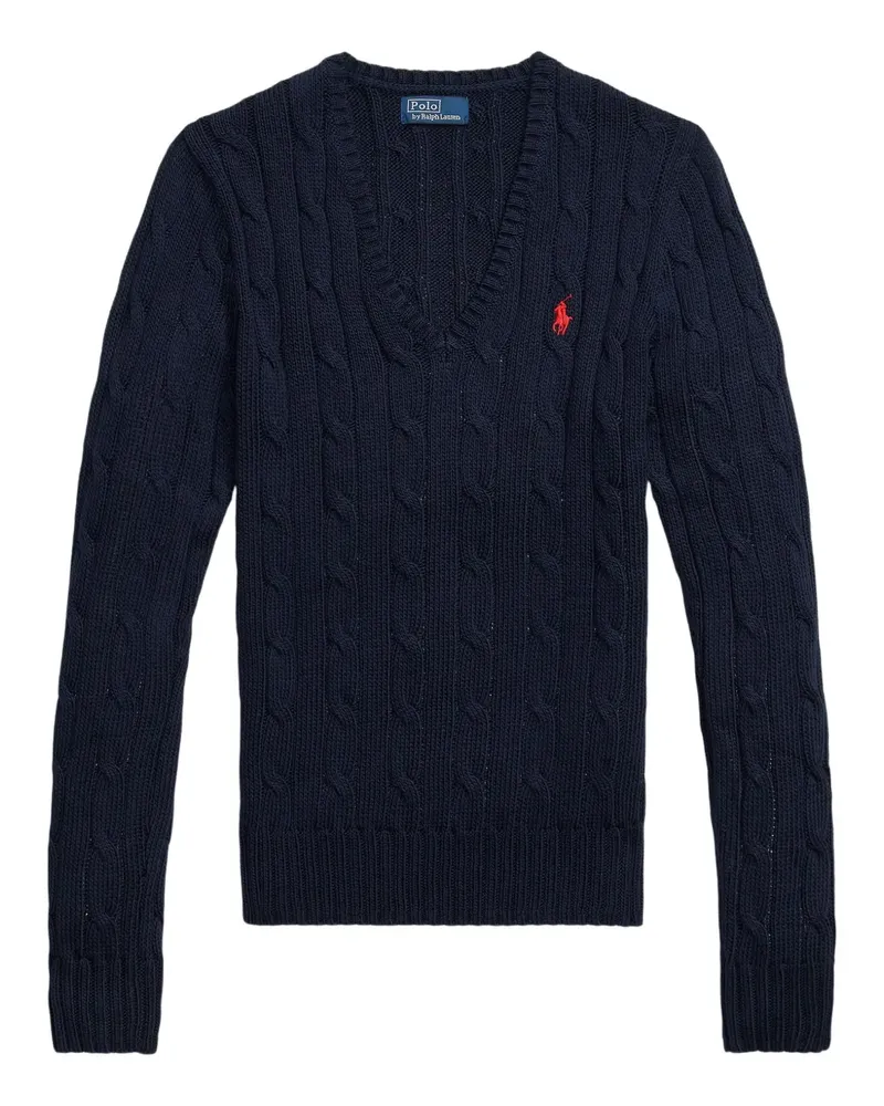 Ralph Lauren Pullover mit Zopfmuster - Blau Blau