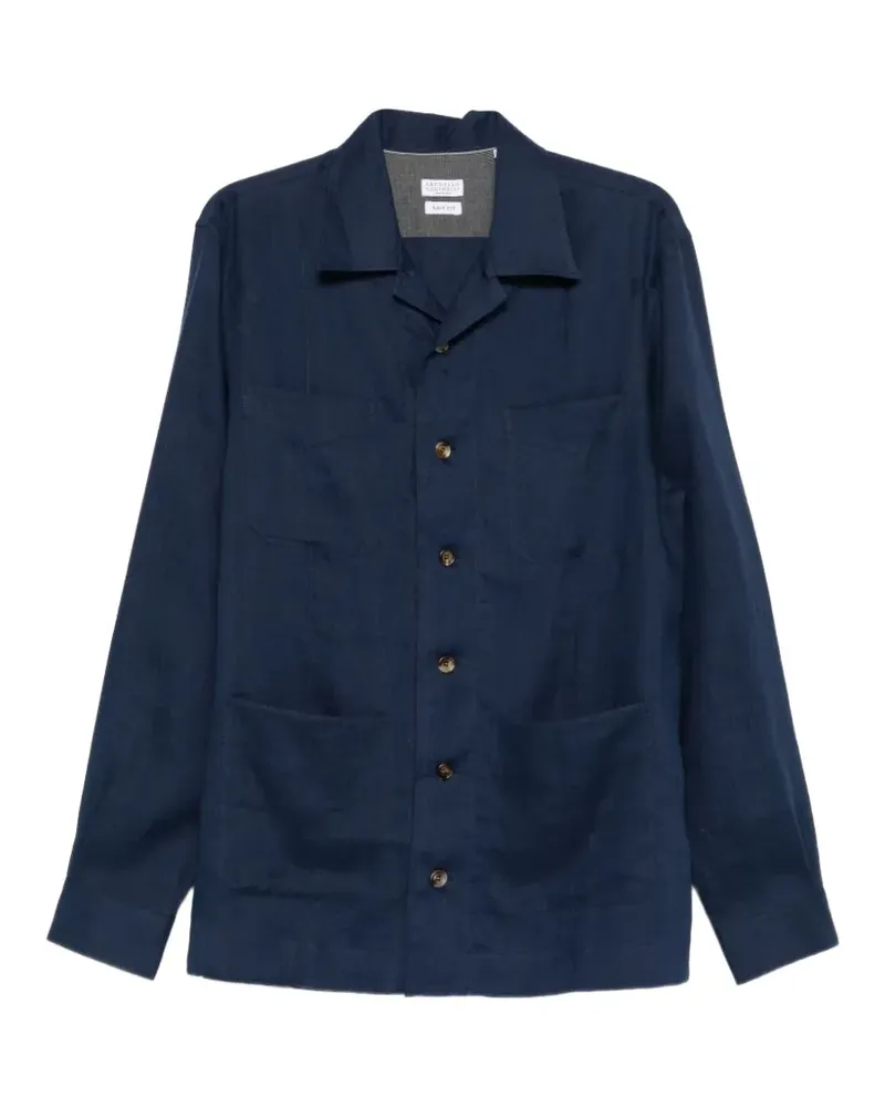 Brunello Cucinelli Langärmeliges Hemd - Blau Blau
