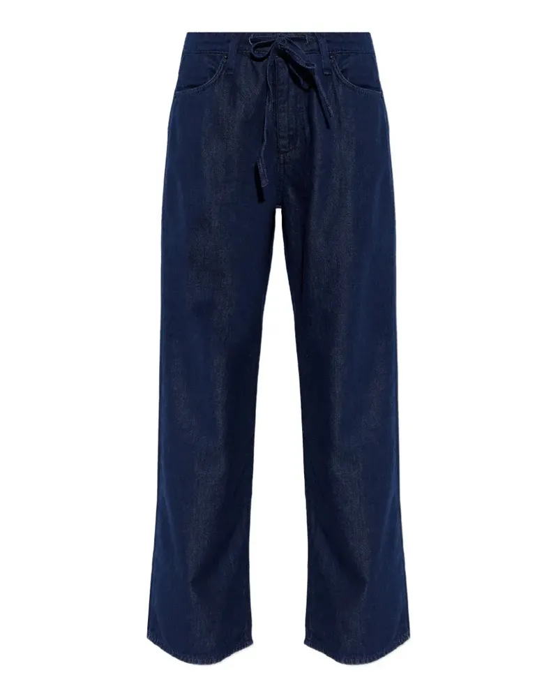 Rag & Bone Phoebe drawstring-waist wide-leg jeans - Blau Blau