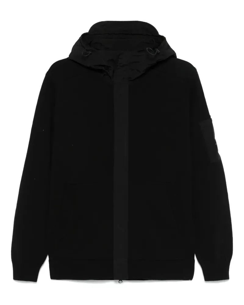 C.P. Company Hoodie mit Linsen-Detail - Schwarz Schwarz