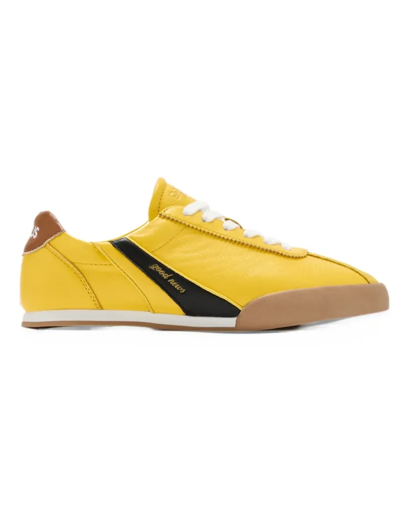 Good News Cookie Ledersneakers - Gelb Gelb
