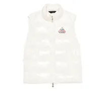 Weste mit Logo-Patch - Weiß