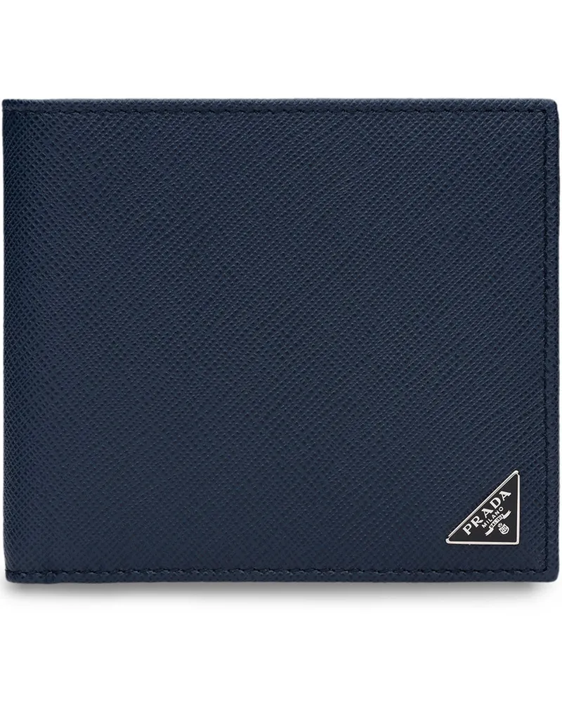 Prada Portemonnaie aus Saffiano-Leder - Blau Blau