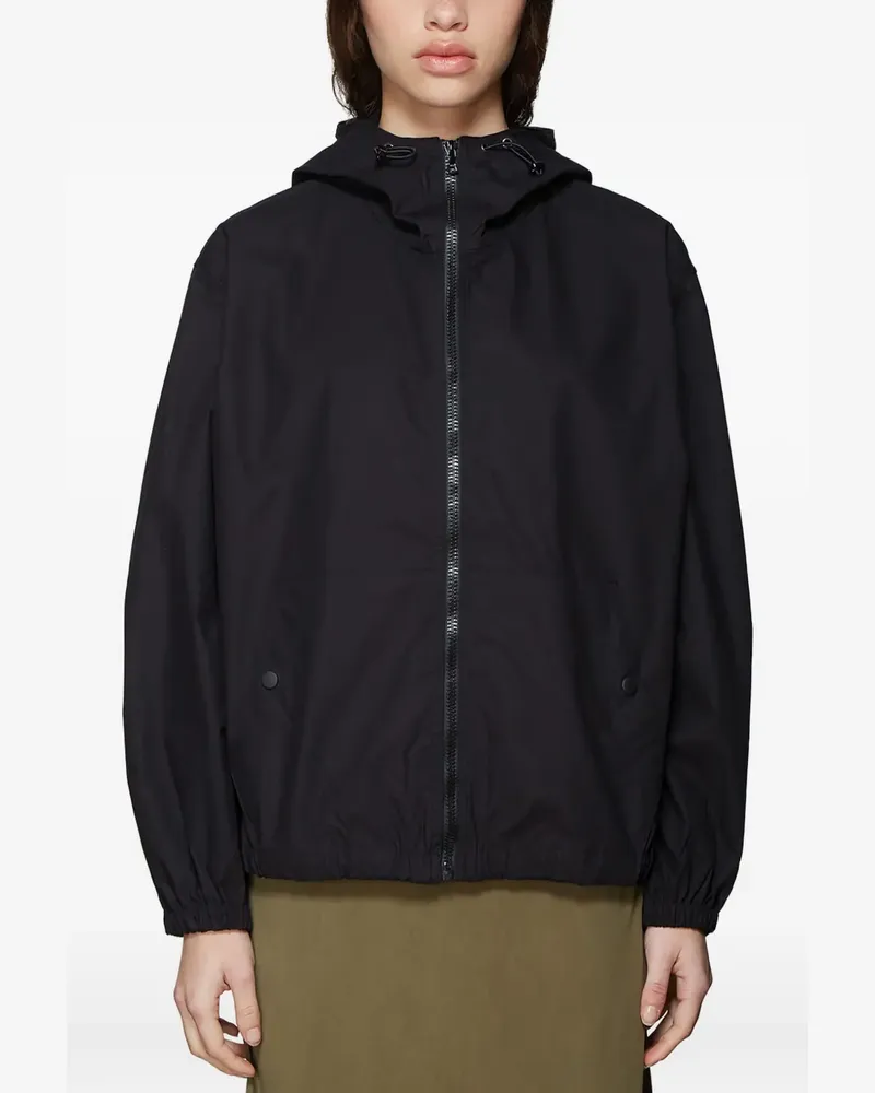 Our Legacy Kapuzenjacke mit Kordelzug - Schwarz Schwarz