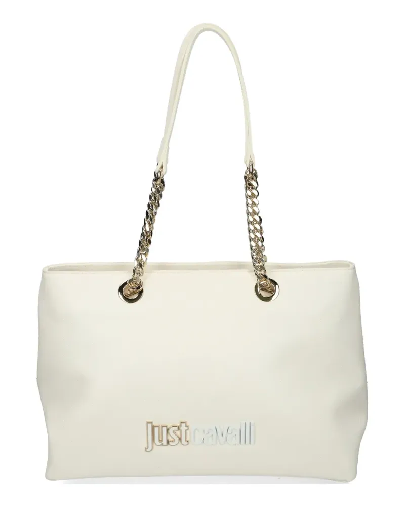 Just Cavalli Schultertasche mit Kettenriemen - Nude Nude